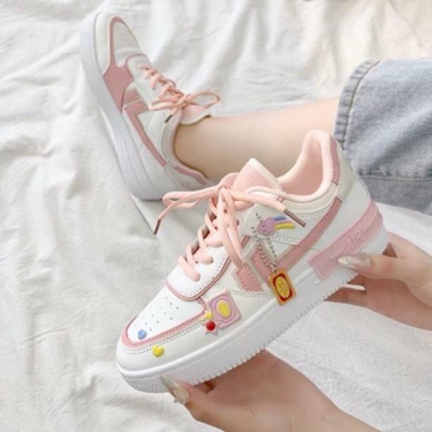 Giày Thể Thao nữ Sneaker nữ Air đế độn siêu đẹp Hot trend, sneaker nữ đi học, chơi bóng rổ siêu nhẹ