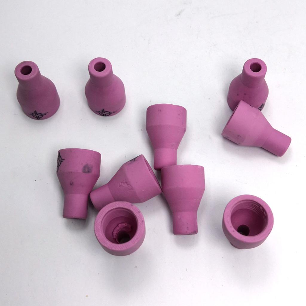 TIG Welding Torch Consumables Collet Body Ceramic Nozzle Pink