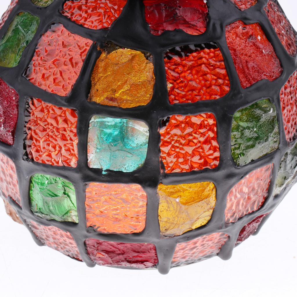 Pendant Lighting Shade For Decoration Cafe Bar With Stained Glass Flower