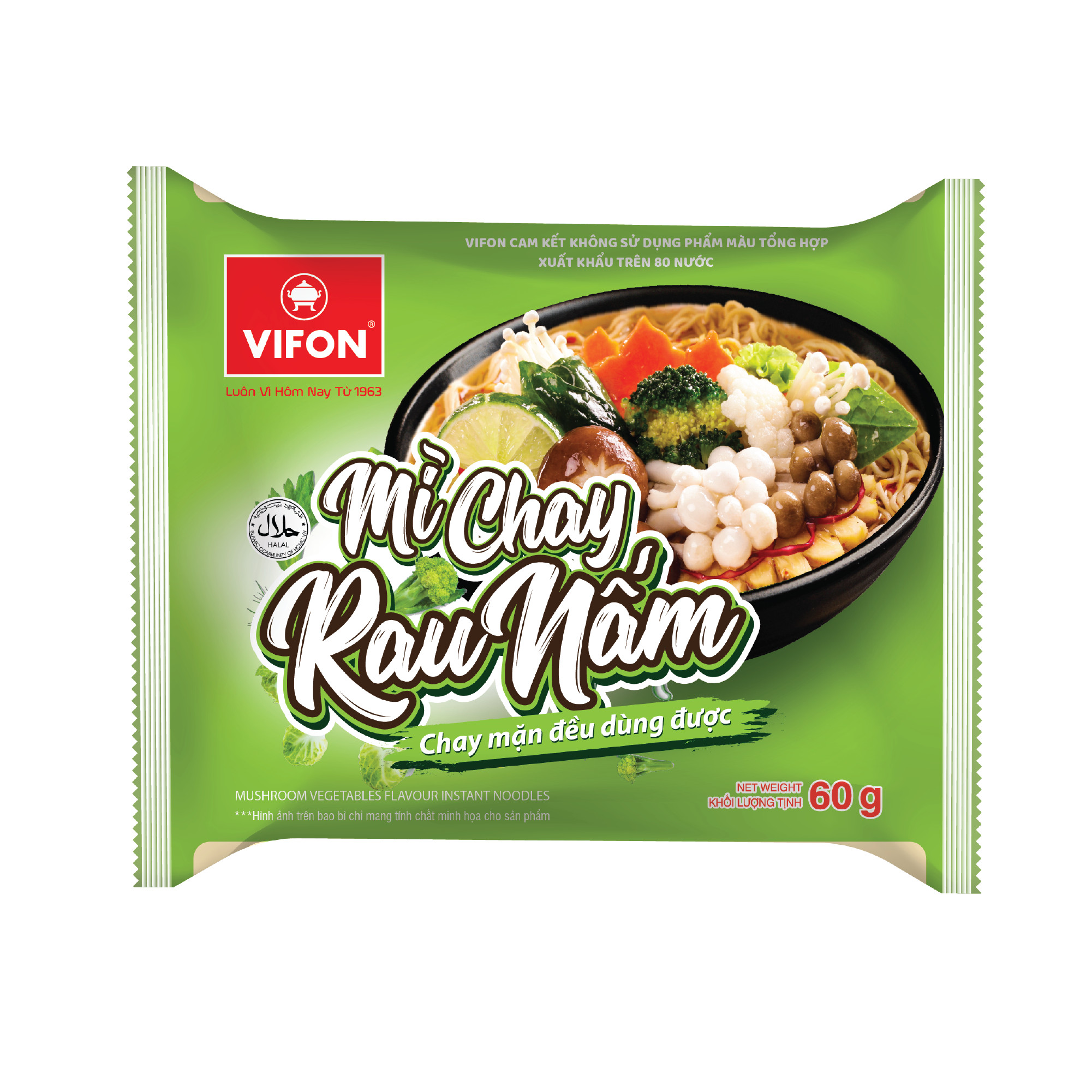 Mì Chay Rau Nấm Vifon