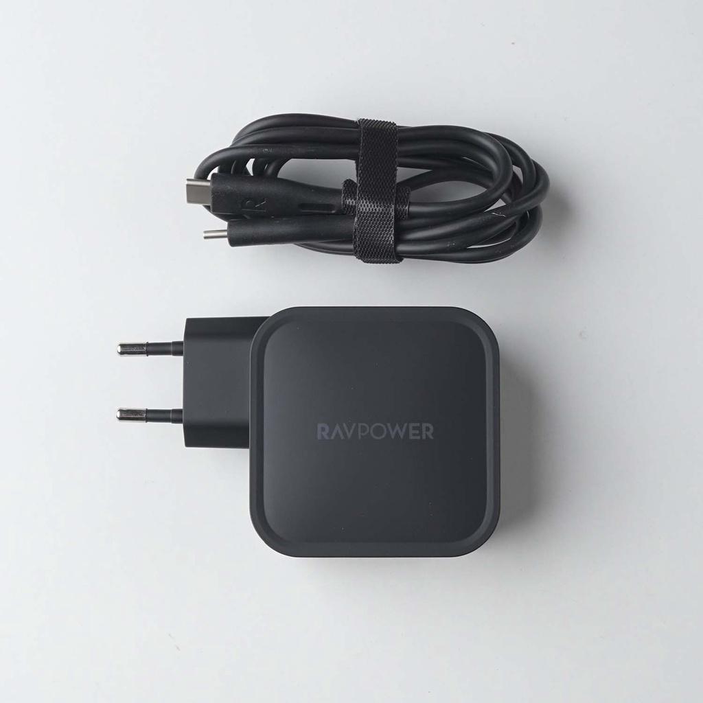 Sạc RAVPower RP-PC128, 2 USB-C PD 90W - Hàng chính hãng