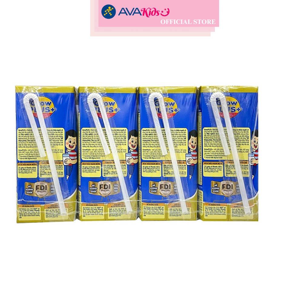 Thùng 48 hộp sữa pha sẵn Nutifood GrowPLUS+ xanh hương vani 180 ml cho trẻ biếng ăn (từ 1 tuổi)