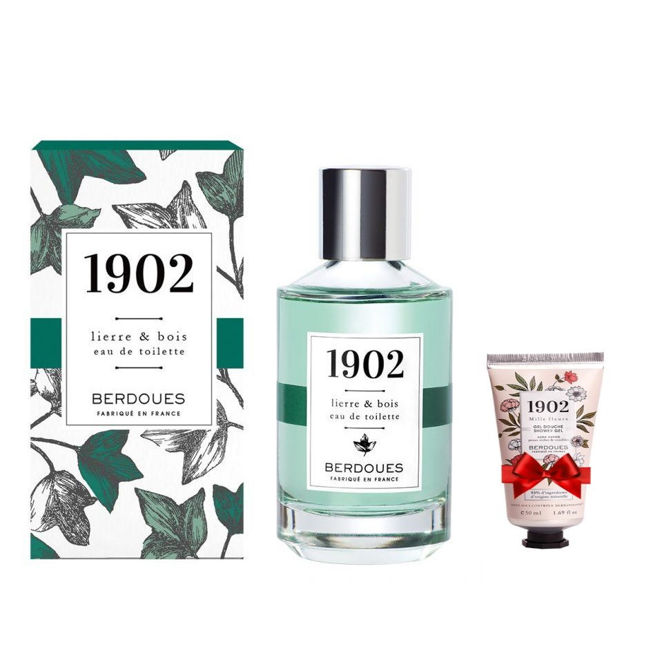 Nước Hoa Berdoues 1902 Lierre &amp; Bois Eau De Toilette 100ml + Tặng Kèm 1 Sữa Tắm Berdoues 1902 Shower 50ml