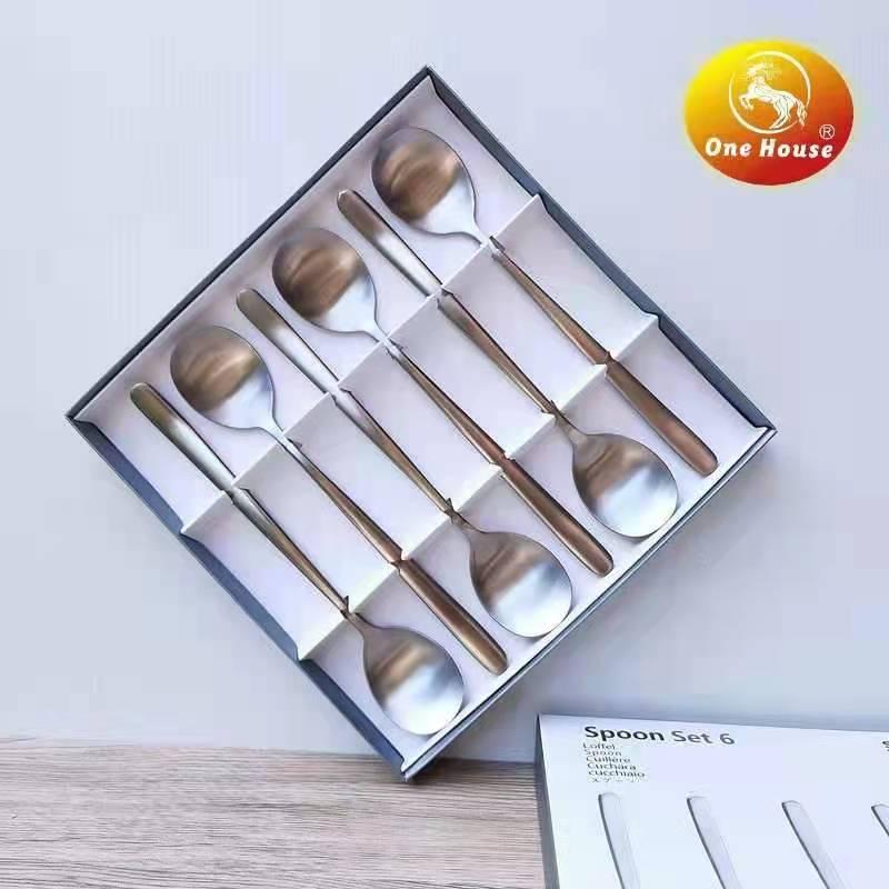 Set 6 Thìa iNox NUOVA ERNESTO Cao Cấp