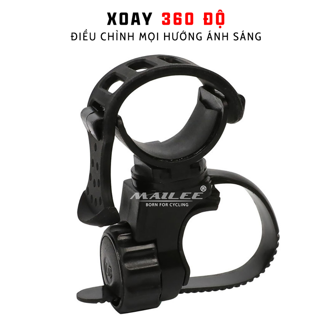 Kẹp Đèn Pin Gắn Tay Lái Xe Đạp LC06, Giá Đỡ Đèn Gắn Ghi Đông Xe Đạp 32mm Xoay 360 độ (không bao gồm đèn pin) Mai Lee