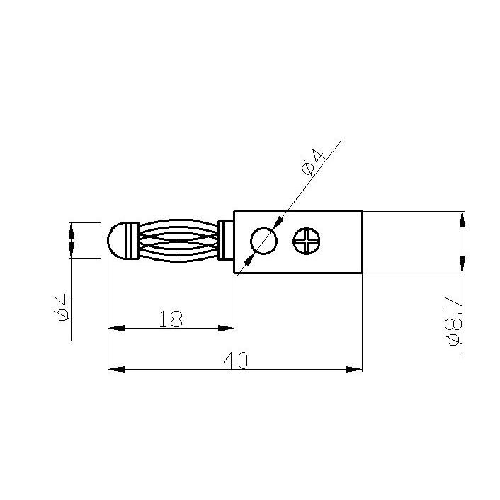 Bộ 3 cặp Đầu Jack bắp chuối banana 910MR đực đen + đỏ