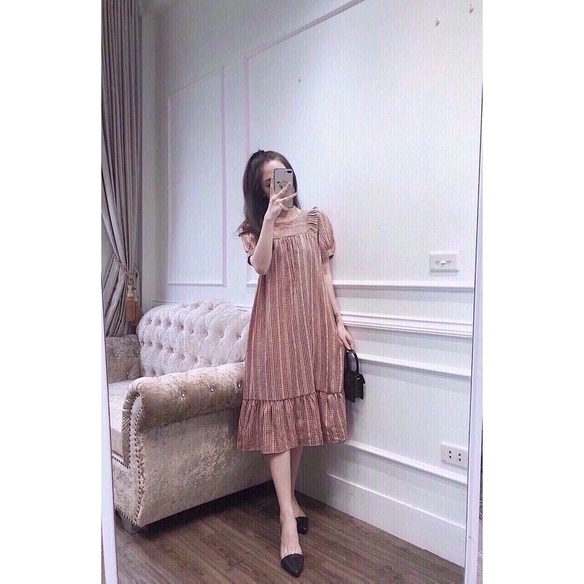 Váy bầu thiết kếchất lụa siêu nhẹ, siêu mát, siêu mềm, mặc không thích hoàn tiềnfree size 43~70kg