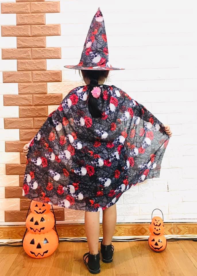 Áo choàng thủy thủy kèm mũ dày đẹp hoá trang halloween