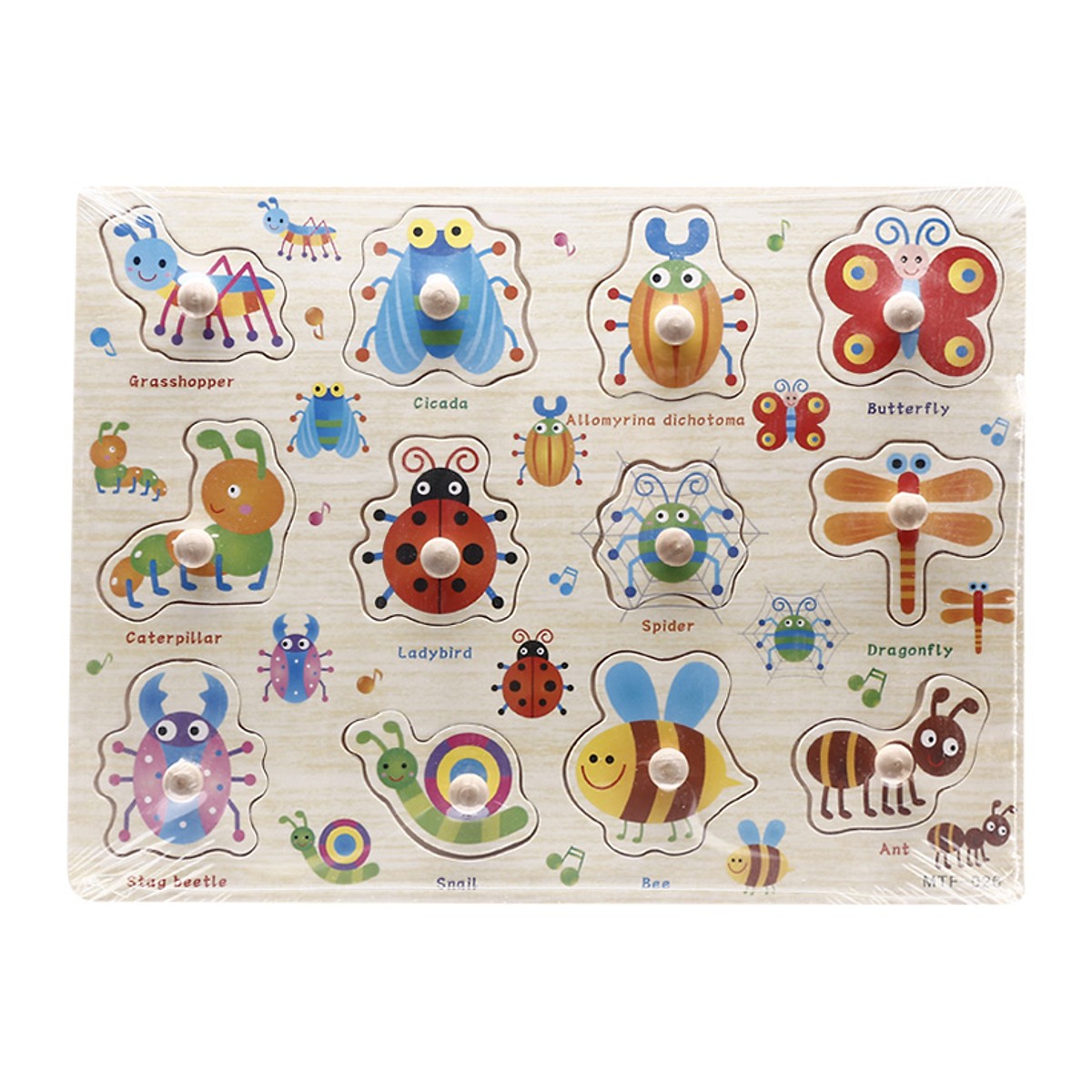 Combo 2 bảng đồ chơi gỗ có núm - MyKids