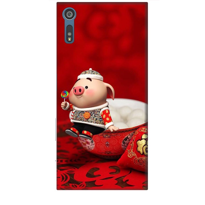 Ốp lưng dành cho điện thoại SONY XZ Heo Ăn Kẹo