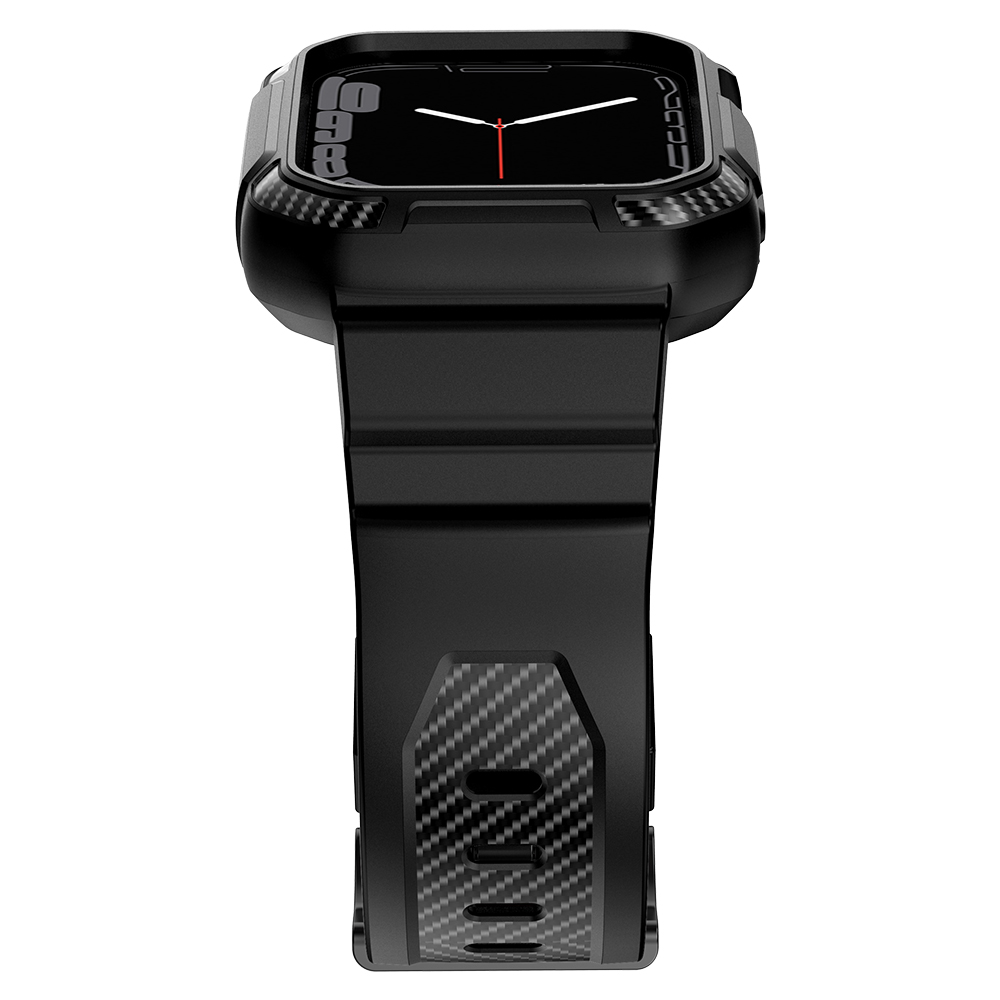 Ốp Case bảo vệ tích hợp dây đeo Vân Carbon cho Apple Watch Series 1/2/3/4/5/6/SE/7/8/9/SE2 Size 38/40/41mm &amp; 42/44/45mm - Hàng Chính Hãng