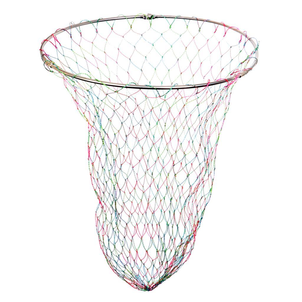 2pcs Colorful Mesh Fishing Net Carp Coarse Sea Game Fishing Landing Net Head
