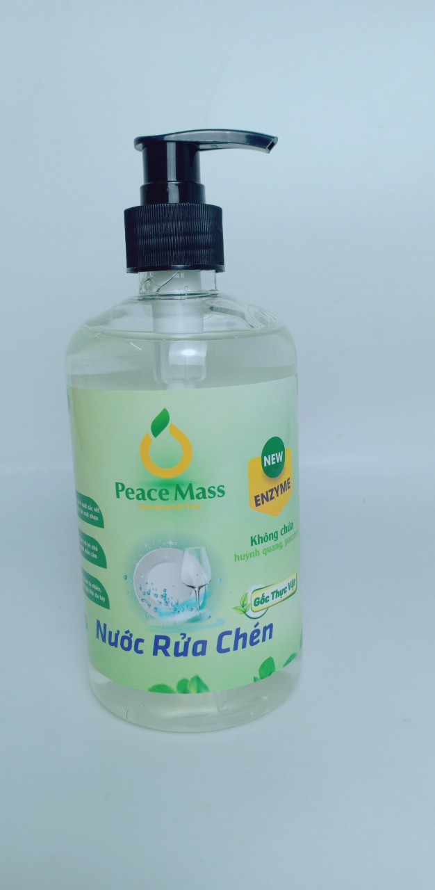 Nước rửa chén Peace Mass gốc thực vật (plant-based) hữu cơ, thân thiện môi trường