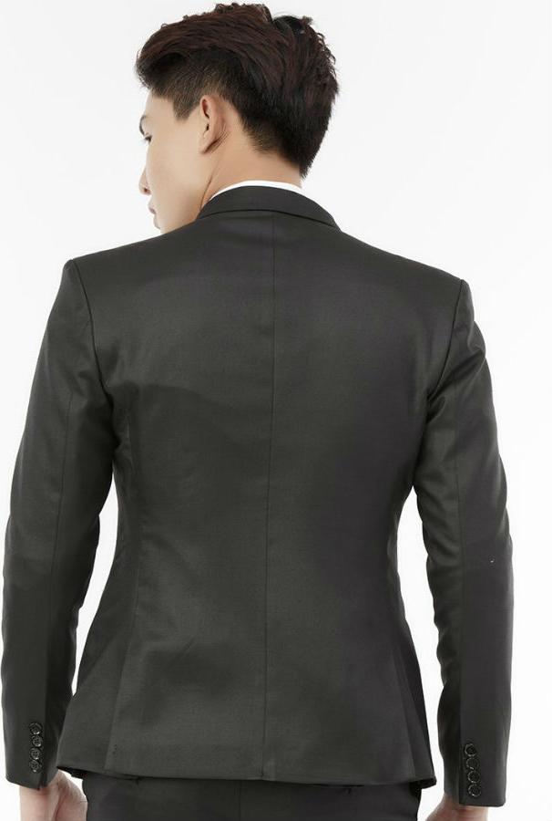 Áo Vest Nam 6 Nút Tay Dài Titishop AVN124 - Đen (Size