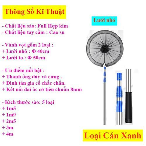 Vợt vớt Cá Hợp kim cao cấp đủ size siêu bền