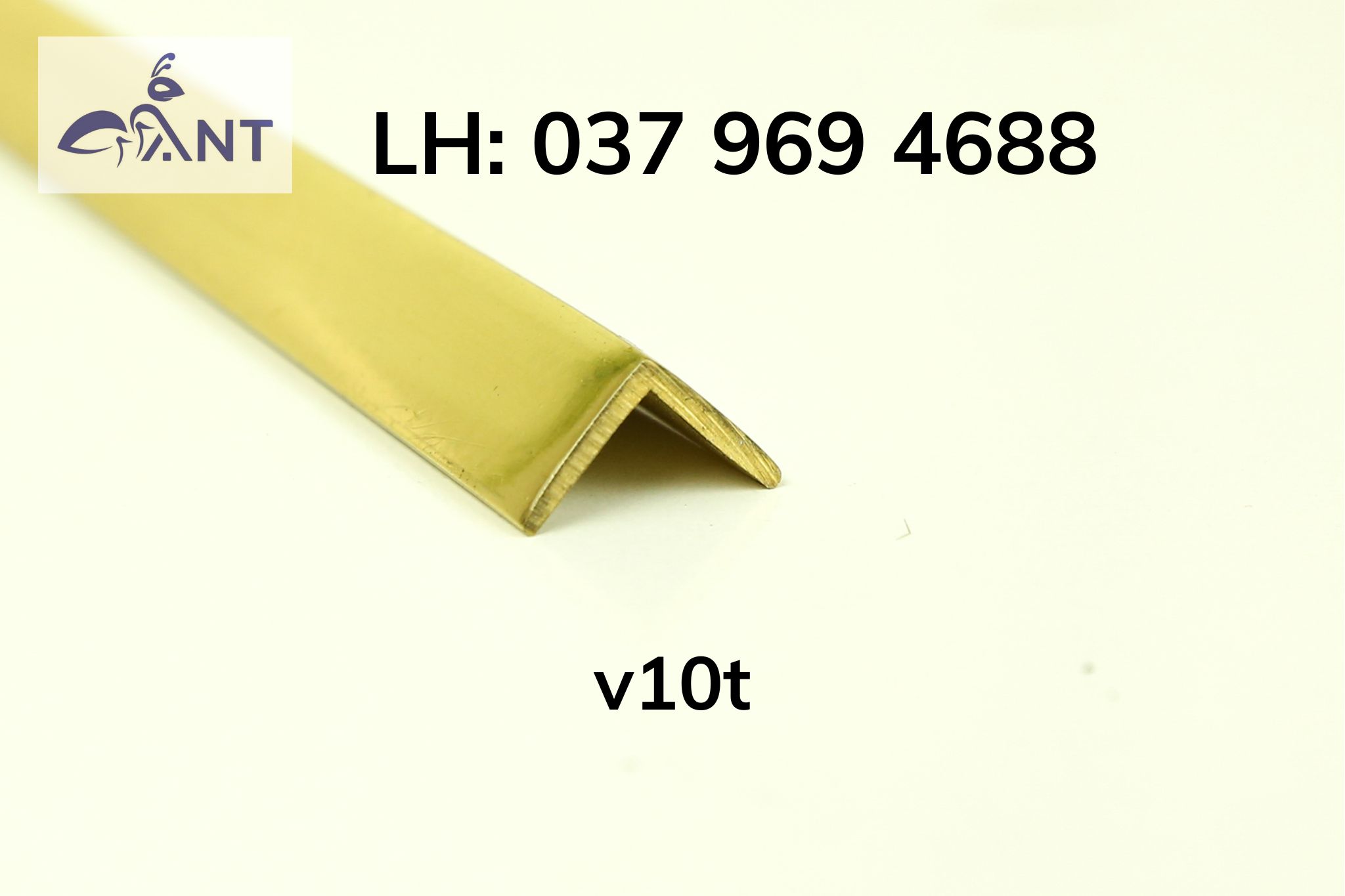 Nẹp đồng v10, nẹp v chống trơn, nẹp ốp vách, nẹp ốp cầu thang, thanh dài 4m, dùng trang trí nhà cửa