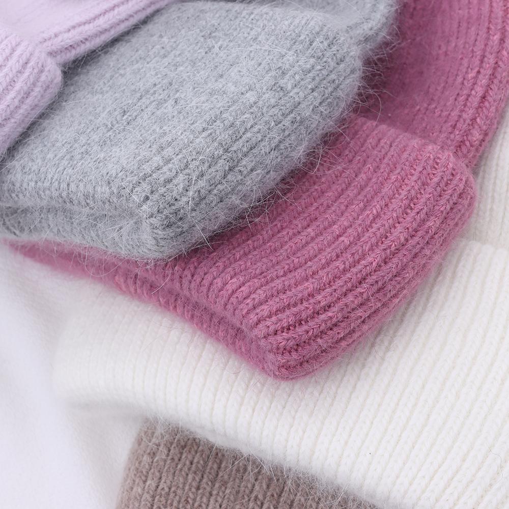 2021 Mới Thời Trang Thu Đông Cài Tóc Hình Nón Ấm Sọc Beanies Nón Thường Ngày Cho Nữ Trưởng Thành Cashmere Dệt Kim Bò Nón