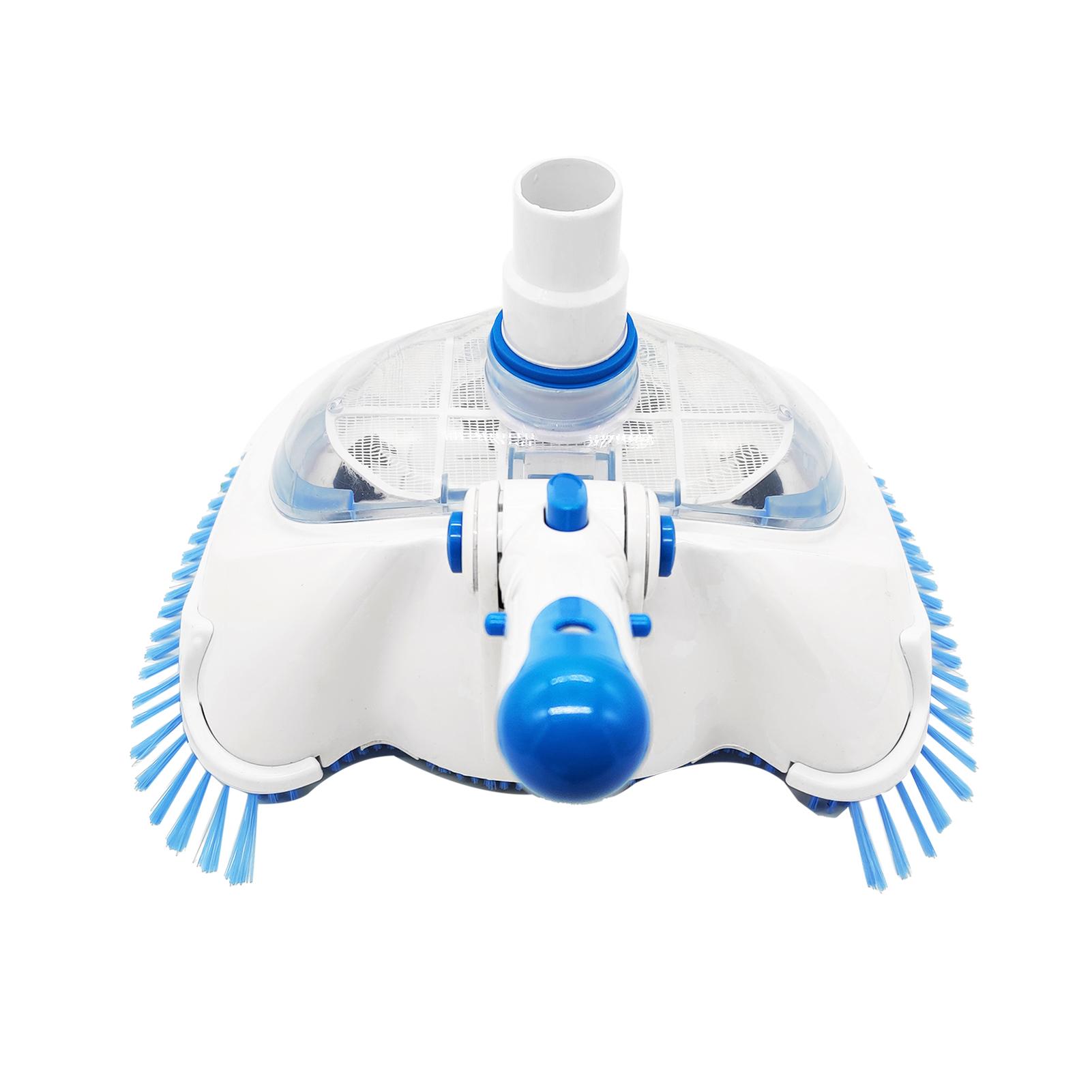 Transparent Pool Vacuum Head Inground Above Ground Swimming Pool Vacuum Brush Head Spa Vinyl Pool Vacuum Attachment with