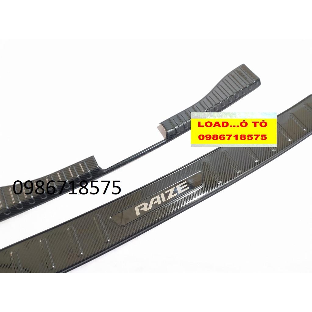 Bộ Ốp Chống Trầy Cốp Carbon Trong, Ngoài Xe Toyota Raize 2022-2021 Mẫu Vân Carbon Sang Trọng