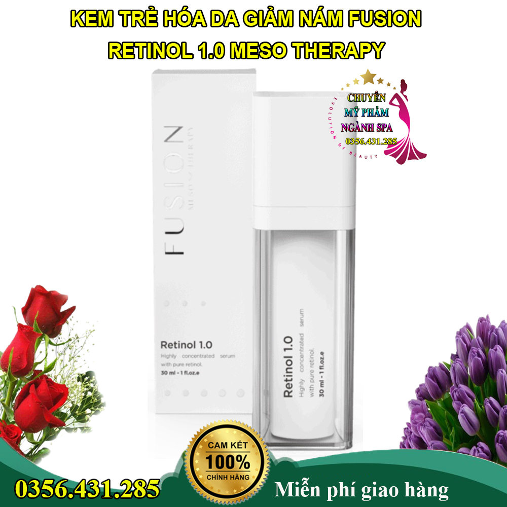 Kem Trẻ Hóa Da Giảm Nám Fusion Retinol 1.0 Dưỡng da, giảm bóng cho da dầu, giúp da mịn màng và tươi sáng