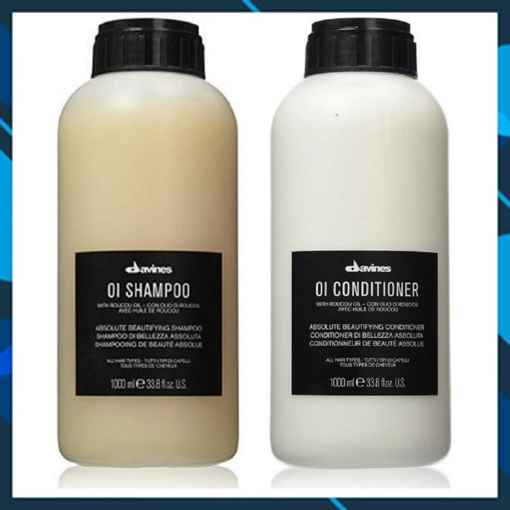 Bộ dầu gội xả thư giản suôn mượt Davines OI Shampoo Conditioner Italy 1000ml