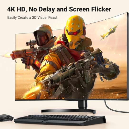 Cáp chuyển đổi Displayport sang HDMI hỗ trợ 4K dài 1.5M Ugreen 1.5m/2m/3m - Hàng chính hãng