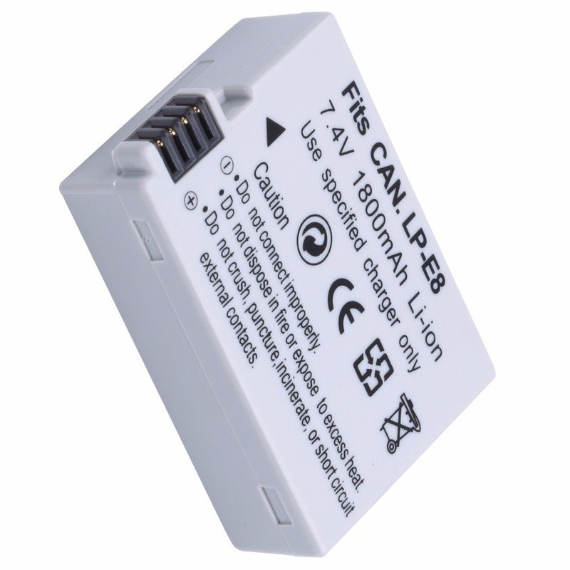 Pin Dành Cho Máy Ảnh Canon LP-E8 1800mAh