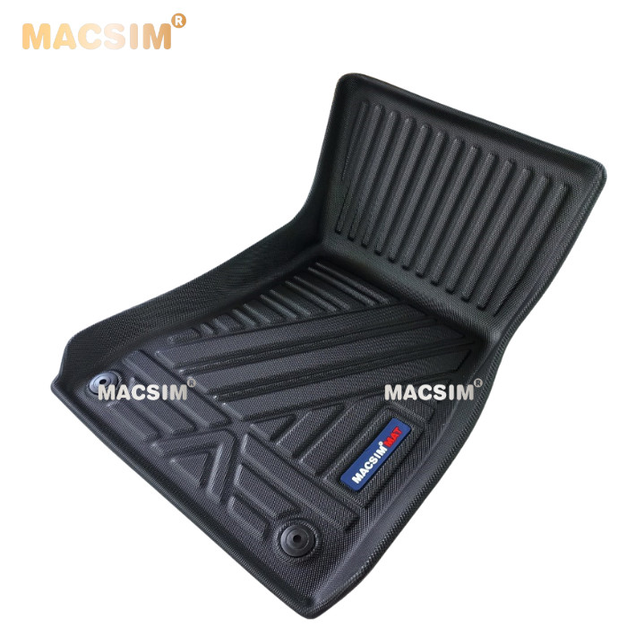 Thảm lót sàn xe ô tô Mercedes S Class new 2021 - nay Nhãn hiệu Macsim chất liệu nhựa TPV cao cấp màu đen