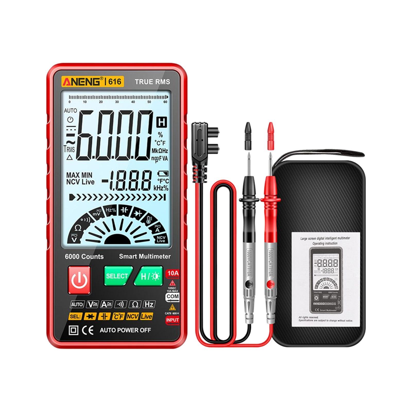 Digital Tester High Precision Transistor capacitors probe 6000 Counts