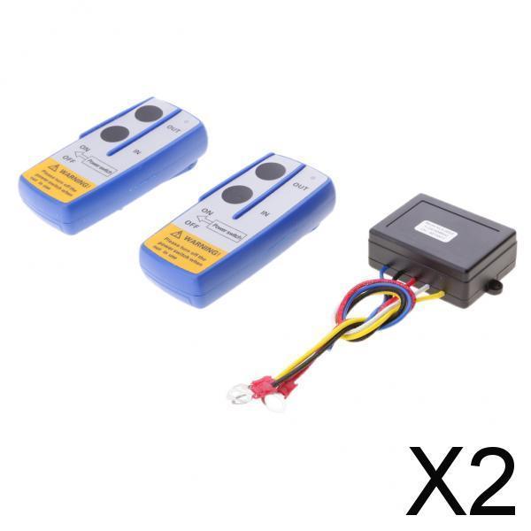 2xCar ATV SUV Wireless Winch Remote Control Kit Dual Switch Handset KLS 203 2