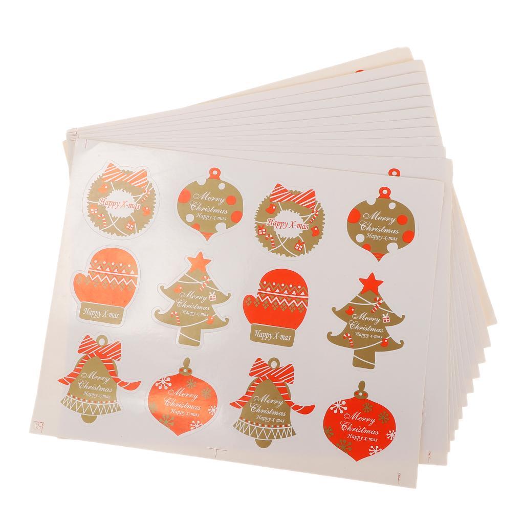 Happy Christmas Sealing Stickers Envelope Card Paste DIY Craft Decoration