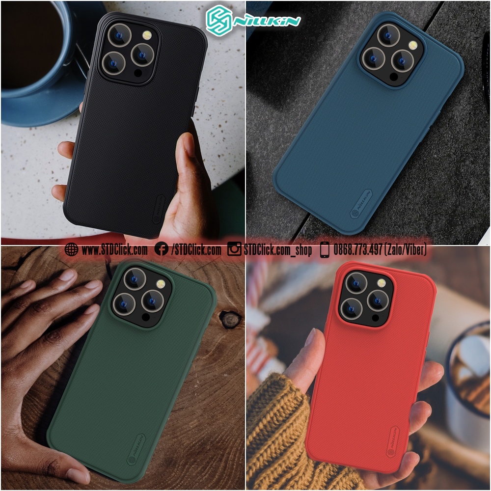 ỐP LƯNG DÀNH CHO ĐIỆN THOẠI IPHONE 14 PRO MAX NILLKIN NHỰA CỨNG VIỀN DẺO