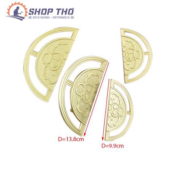 Tay kéo cửa tủ màu vàng cung tròn