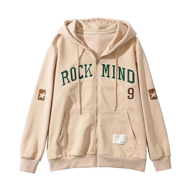 Áo Khoác Nỉ Zip Local Brand Jacket Hoodie khóa kéo Thu Đông Có Nón Unisex Form Rộng Kiểu Hàn Trẻ Trung Phong Cách ulzzang Thêu MOVE 