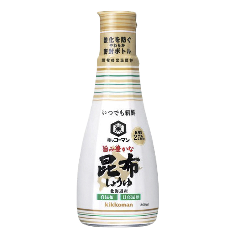 Nước tương tảo bẹ kombu Kikkoman 200mL