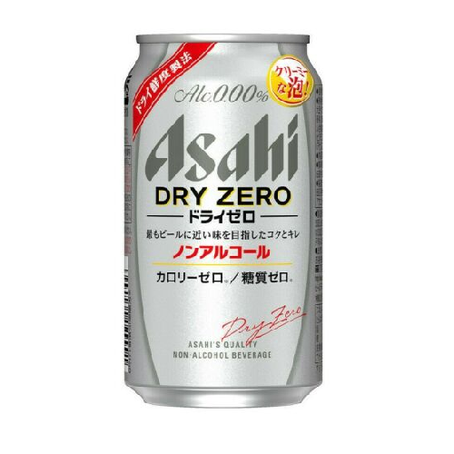 BIA ASAHI NON ALCOHOL BEER DRY ZERO 350ML (24C/T)