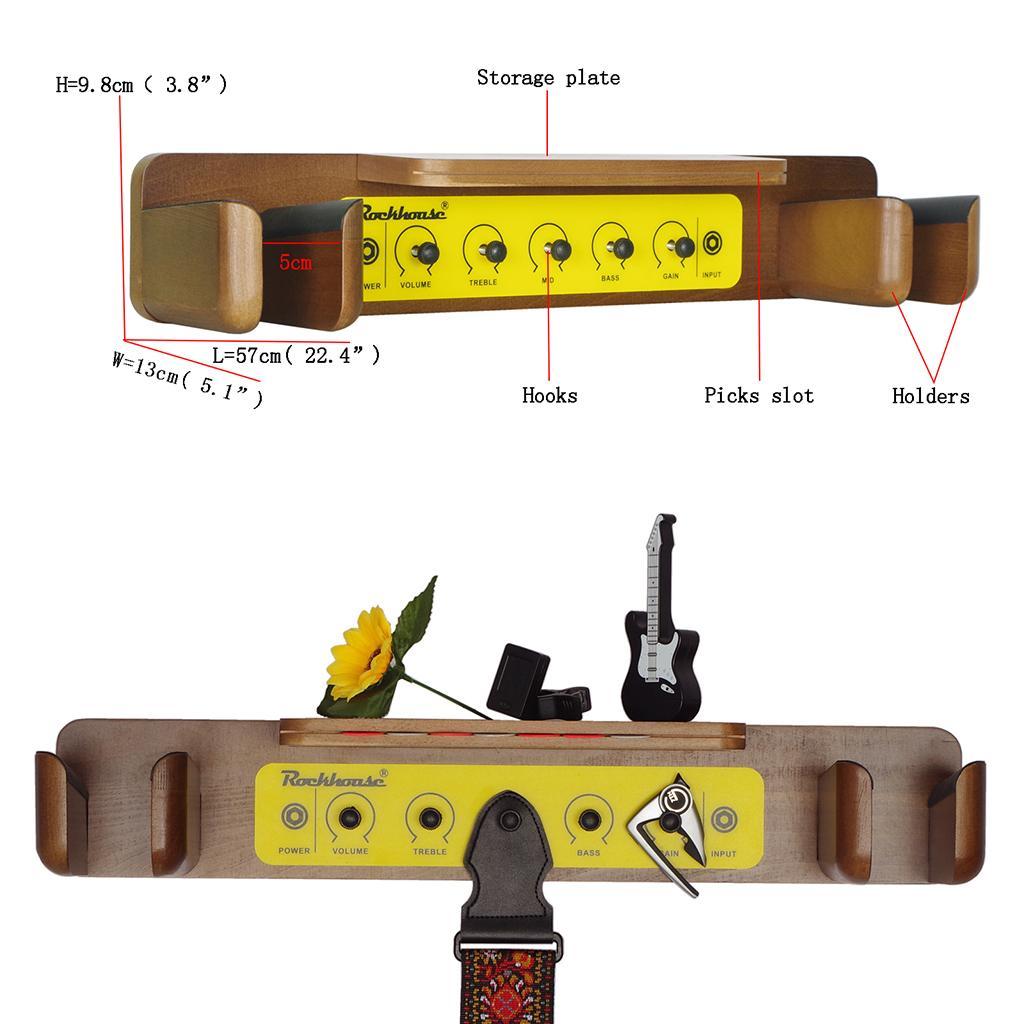 2 Guitar Hanger Wall Mount Guitar Stand for Musical   Accessories