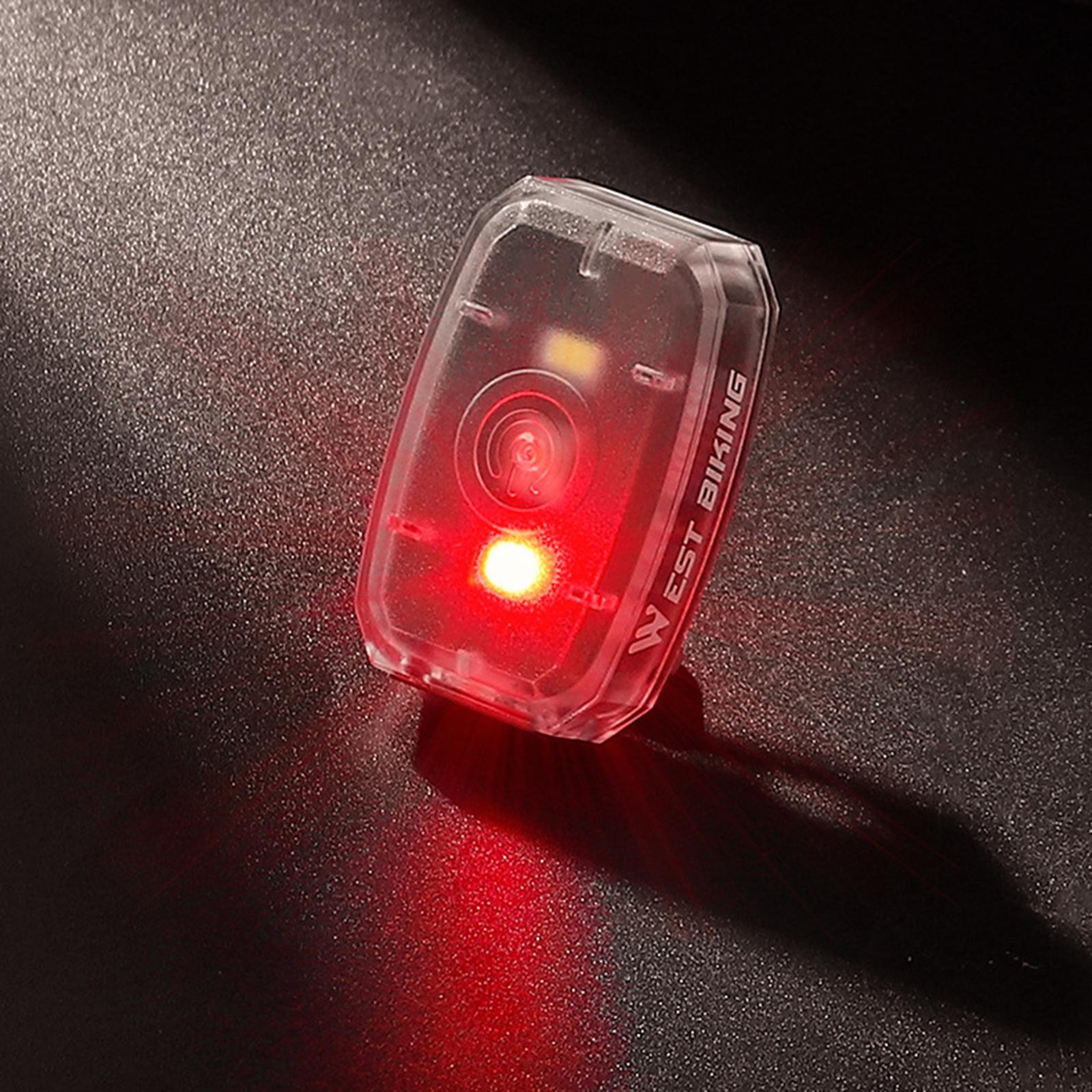 Energy Saving Bike Tail Light, Easy to Carry Rechargeable for Cycling Night Running