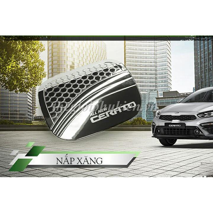 Ốp nắp bình xăng Kia Cerato 2019 mạ Crom