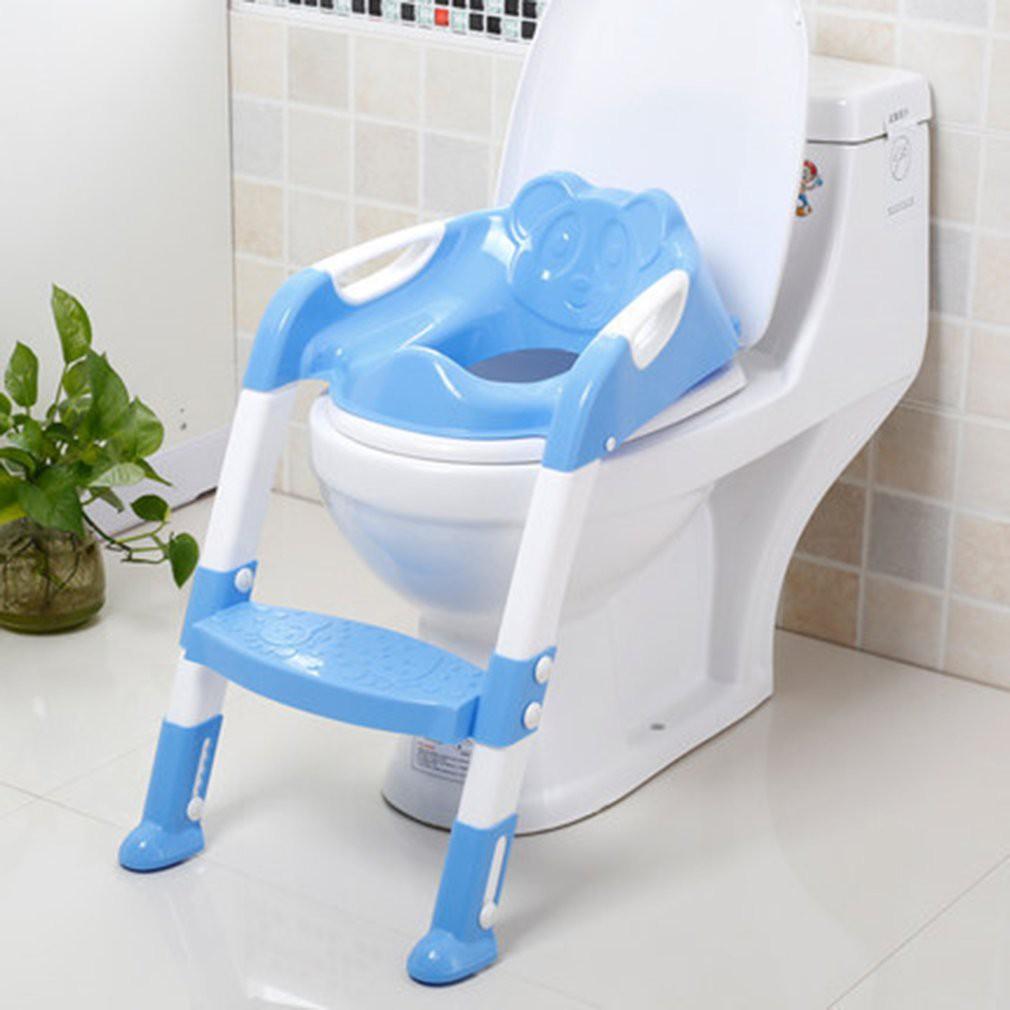 Ghế toilet gấp gọn có kèm thang dành cho trẻ em