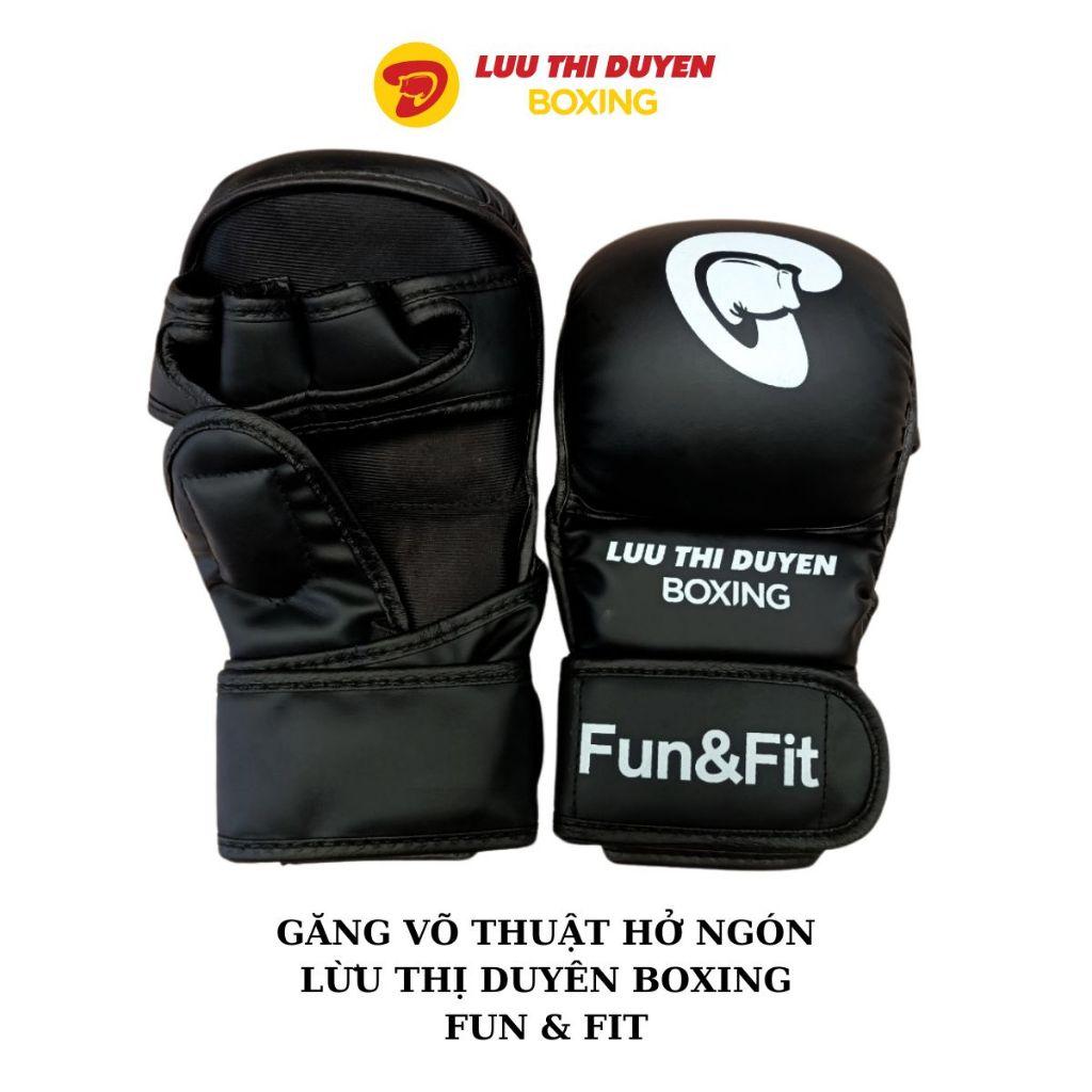 Găng tay Đấm bốc, Boxing, MMA Mẫu cao cấp Fun &amp; Fit Lừu Thị Duyên Boxing