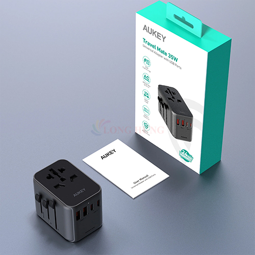 Sạc đa cổng Aukey Travel Mate 2USB 2Type-C 35W PA-TA07 - Hàng chính hãng