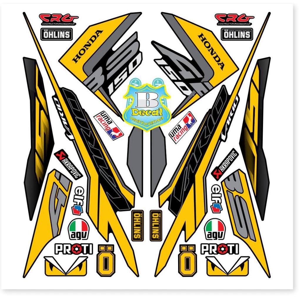 Tem rời vario 150 2017 vàng đen