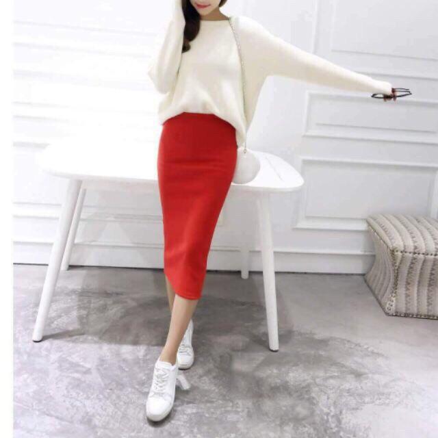 Chân Váy Bút Chì thời trang công sở sẻ sau dáng dài 70cm