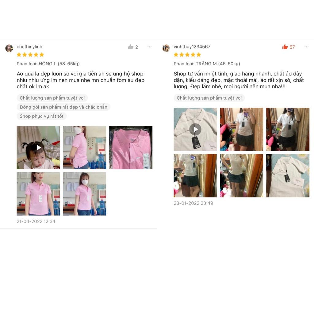 Áo polo nữ ADINO màu xanh đậm phối viền chìm vải cotton co giãn dáng công sở slimfit hơi ôm trẻ trung APN03