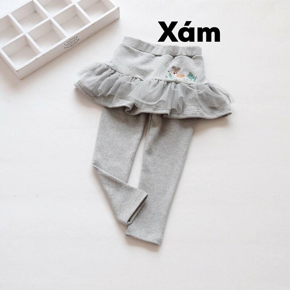 Quần legging váy ren xòe cho bé gái xinh xinh diện mùa mưa hàng vnxk