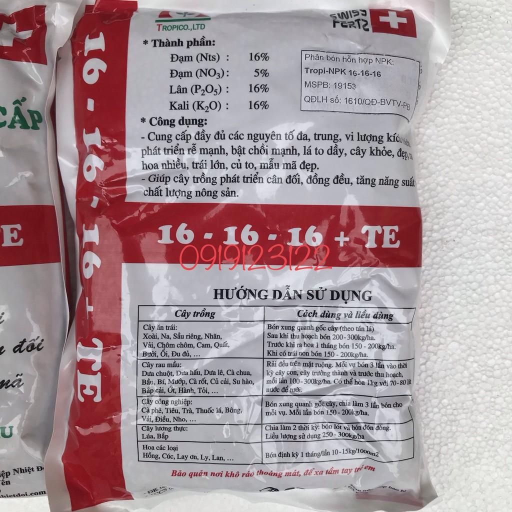 Phân bón Premium 16 -16 -16 túi 1kg