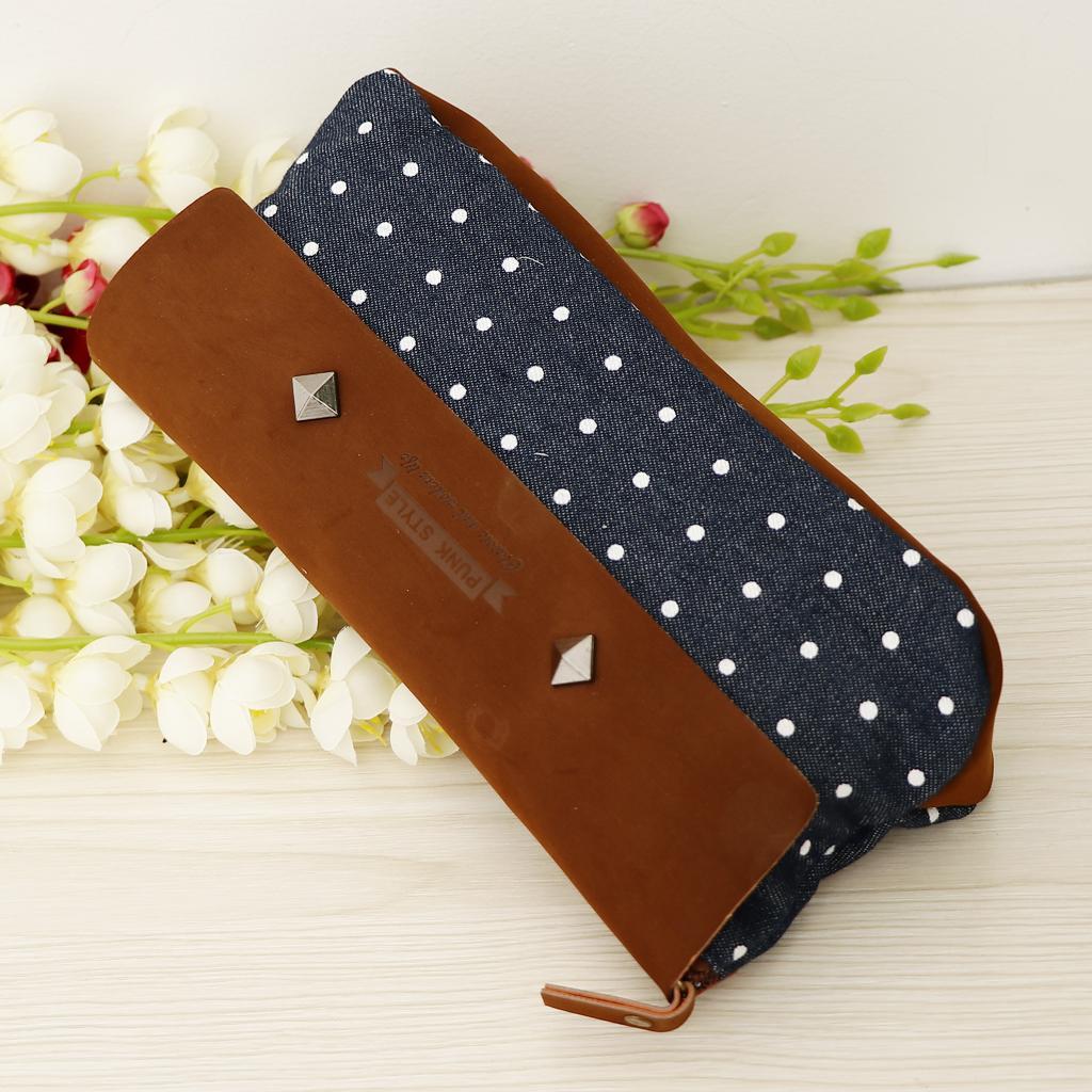 Canvas Large Capacity Pencil Pen Case Student Office School Stationery Case Large Storage Bag Pouch Holder Make Up Organizer Pouch Zipper Bag