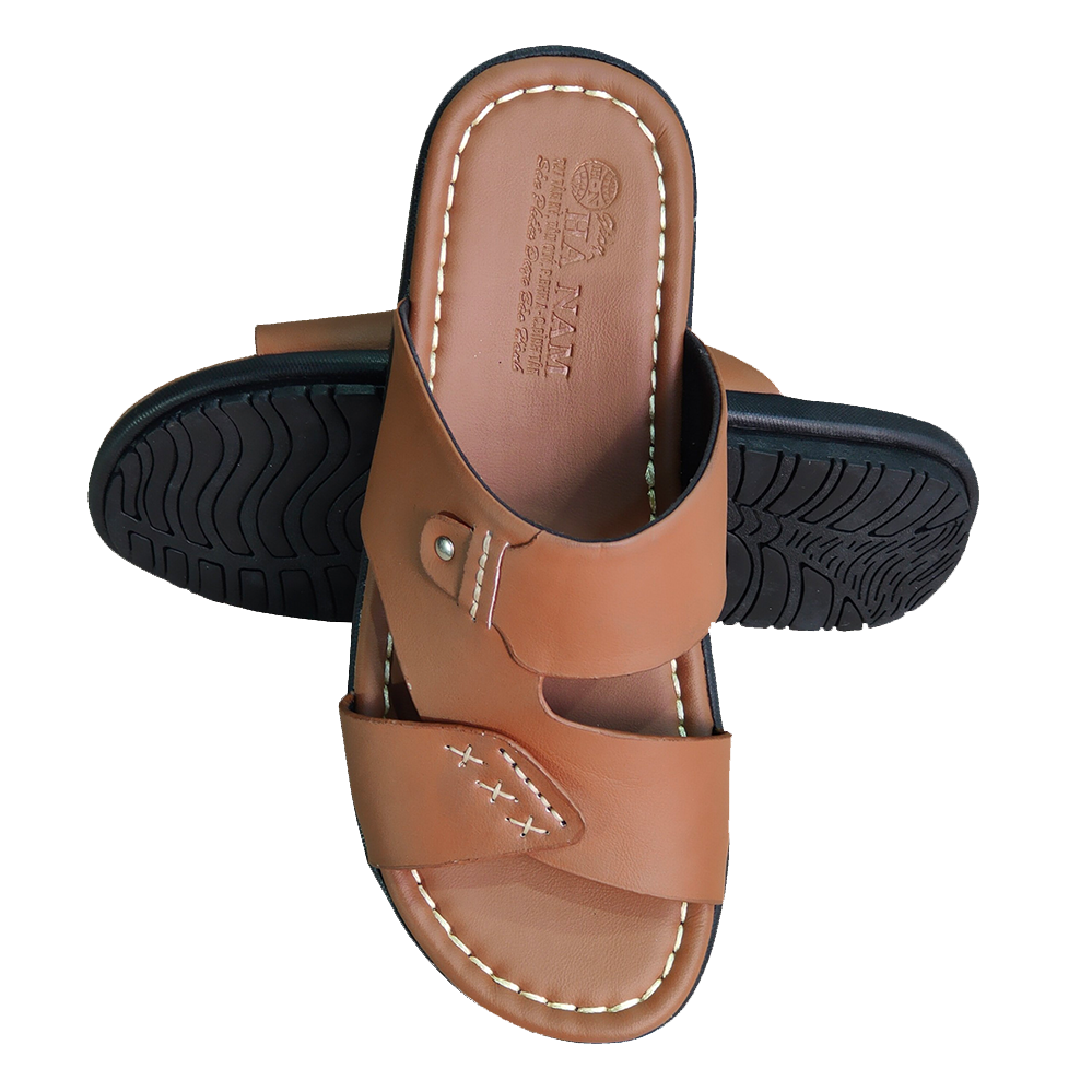 Dép Nam Quai Ngang HÀ NAM Da Bò Thật Cao Cấp DNA2217