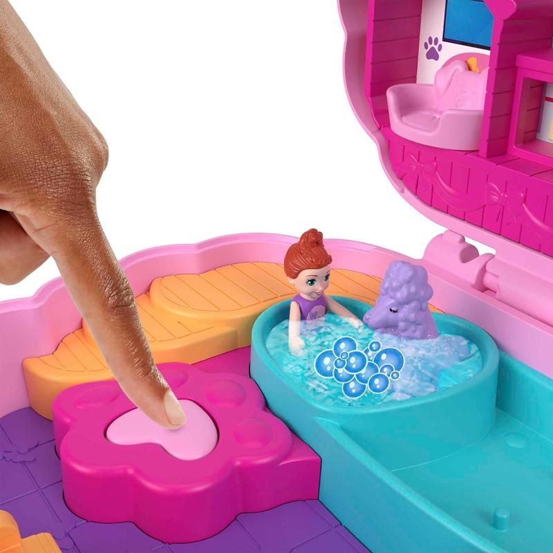 Đồ Chơi Polly Pocket Và Spa Thư Giãn Với Cún Poodle - Polly Pocket HKV35/FRY35